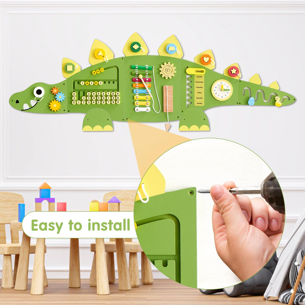Durable green wall panel designed to last for years of play.