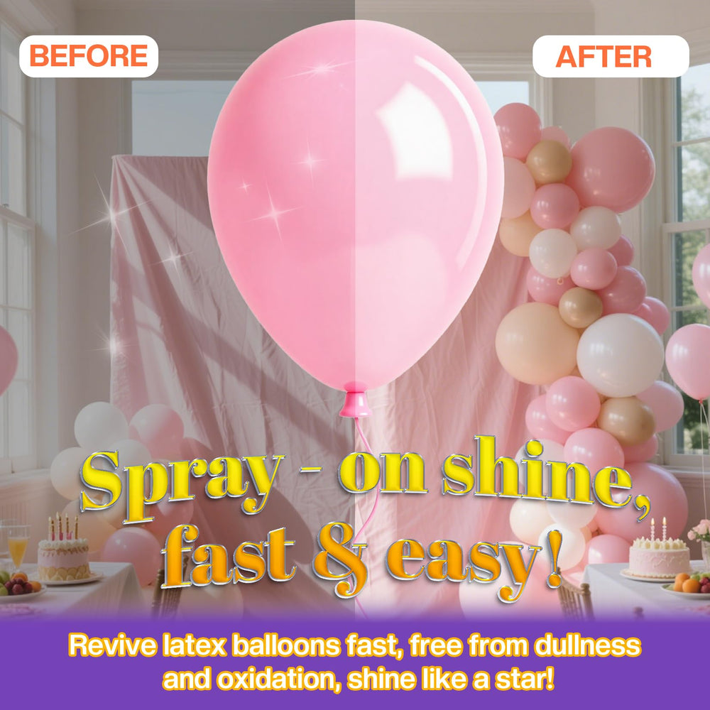 BERIOVE Balloon Shine creates waterproof gloss on latex and foil balloons