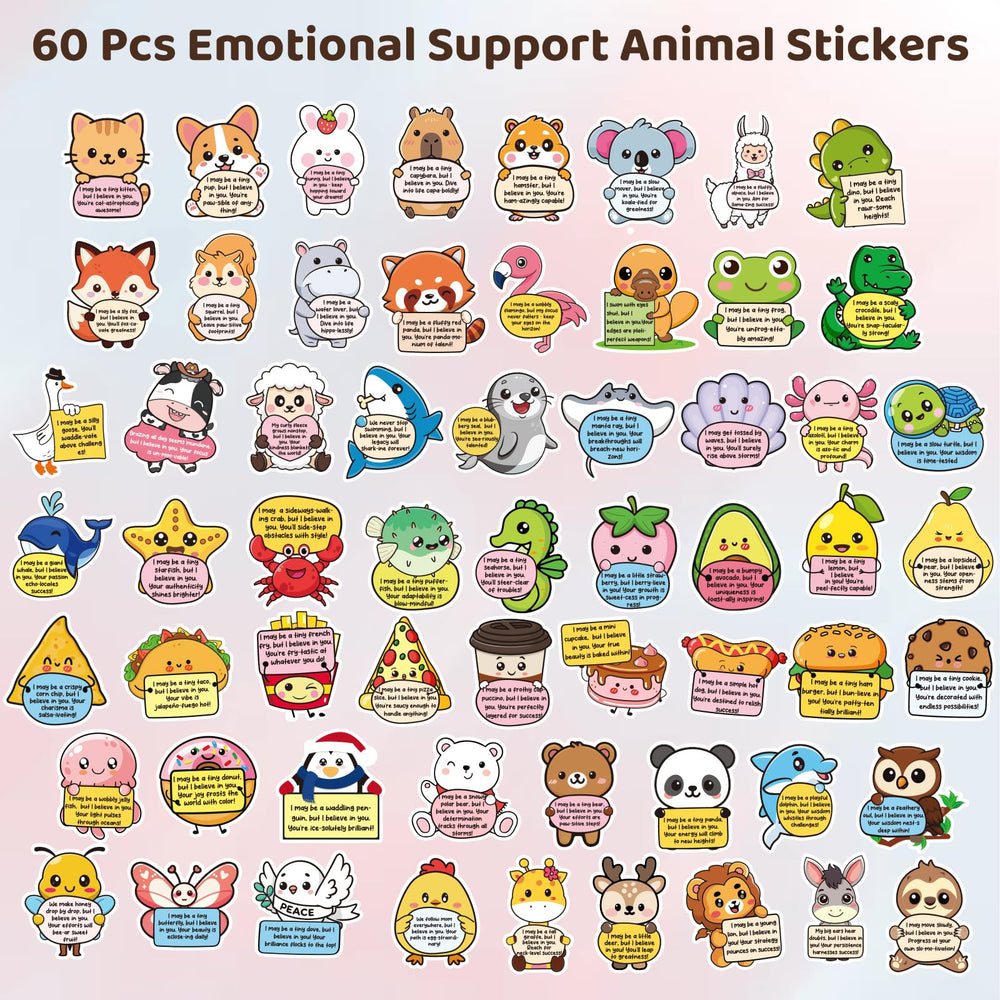 BESARME cute animal designs brighten laptops and bottles with positivity.
