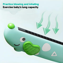 Besiciwiin harmonica safe plastic with rounded edges.