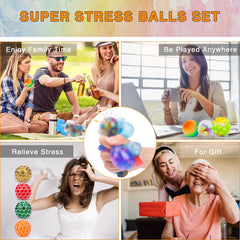 Besnel durable TPR stress balls built to last through daily squeezing.