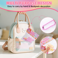 PVC bag with chain and BESNEL circular card keeps toys organized