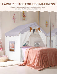 Besrey Kids Play Tent with built-in lights creates magical nighttime ambiance.