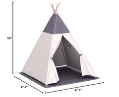 Besrey teepee includes LED light and all accessories.