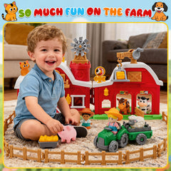 Bessome colorful farm pieces supporting sorting and matching play