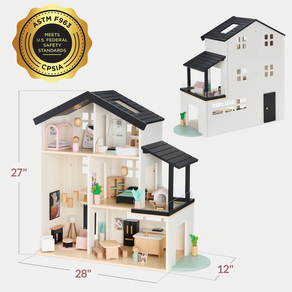Best Choice Products doll house interactive features boost pretend play realism.