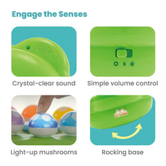 BEST LEARNING Mushroom Garden demonstrates numbers learning during playful activities.