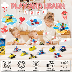 Bestbase transform robot blocks classroom-fun set for Valentine exchanges.