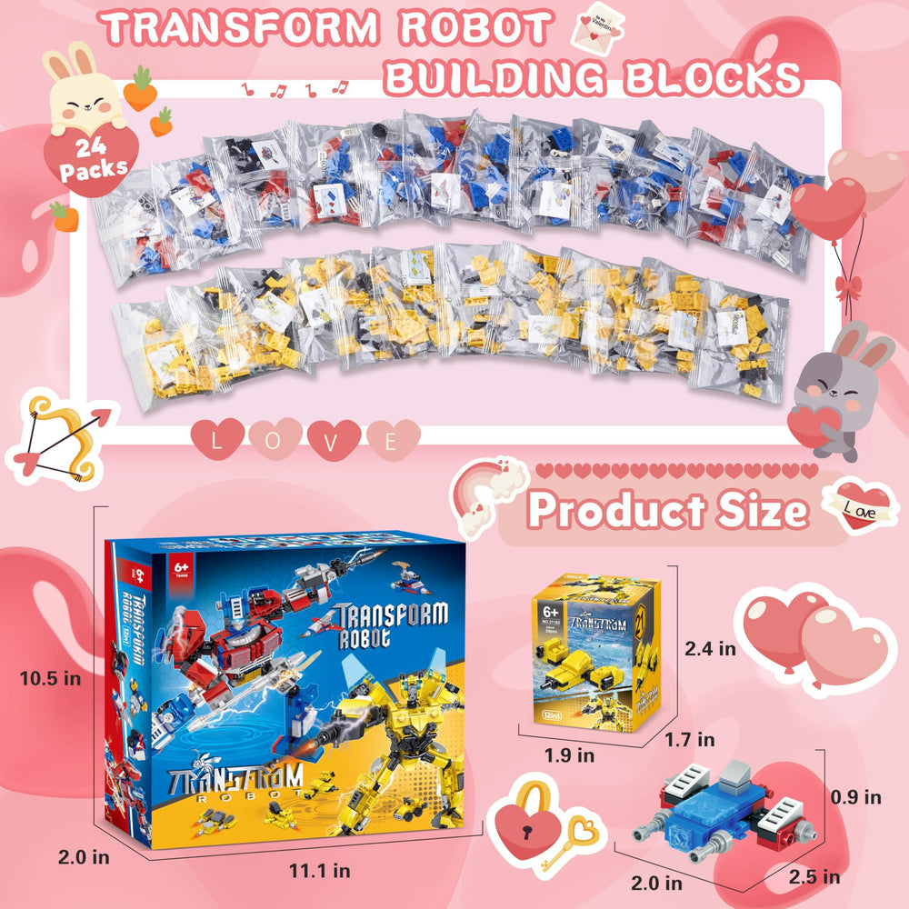 Bestbase transform robot blocks robots assemble into two large models for display.