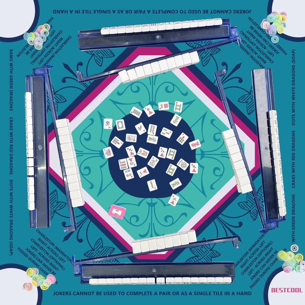 BestCool mahjong mat no-crease design supports uninterrupted hands.