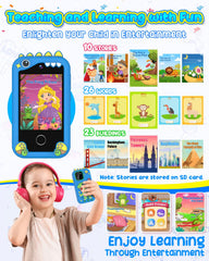 BESTOONE Kids Phone gift-ready packaging in blue, ideal for birthdays