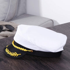 BESTOYARD captain hat with gold embroidery detail boosts authentic nautical look.