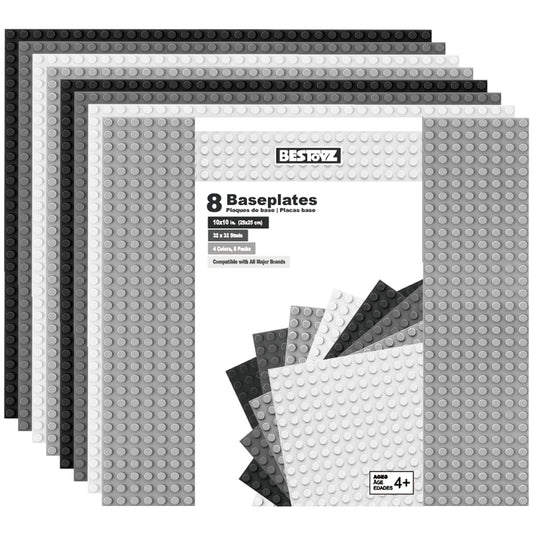 Bestoyz baseplates 32x32 in black provide a sturdy foundation for creative builds
