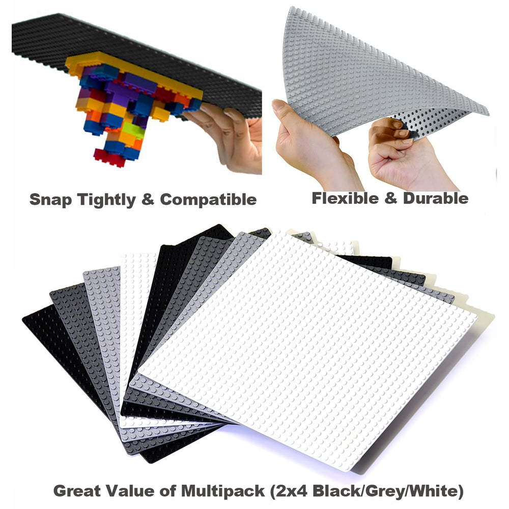 Bestoyz baseplates 32x32 in light grey enable versatile color coordinated builds