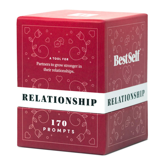 BestSelf Relationship Deck prompts for a cozy date-night conversation.