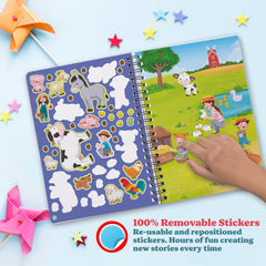 Bestus Kids sticker sheet 1 with reusable stickers for imaginative storytelling.