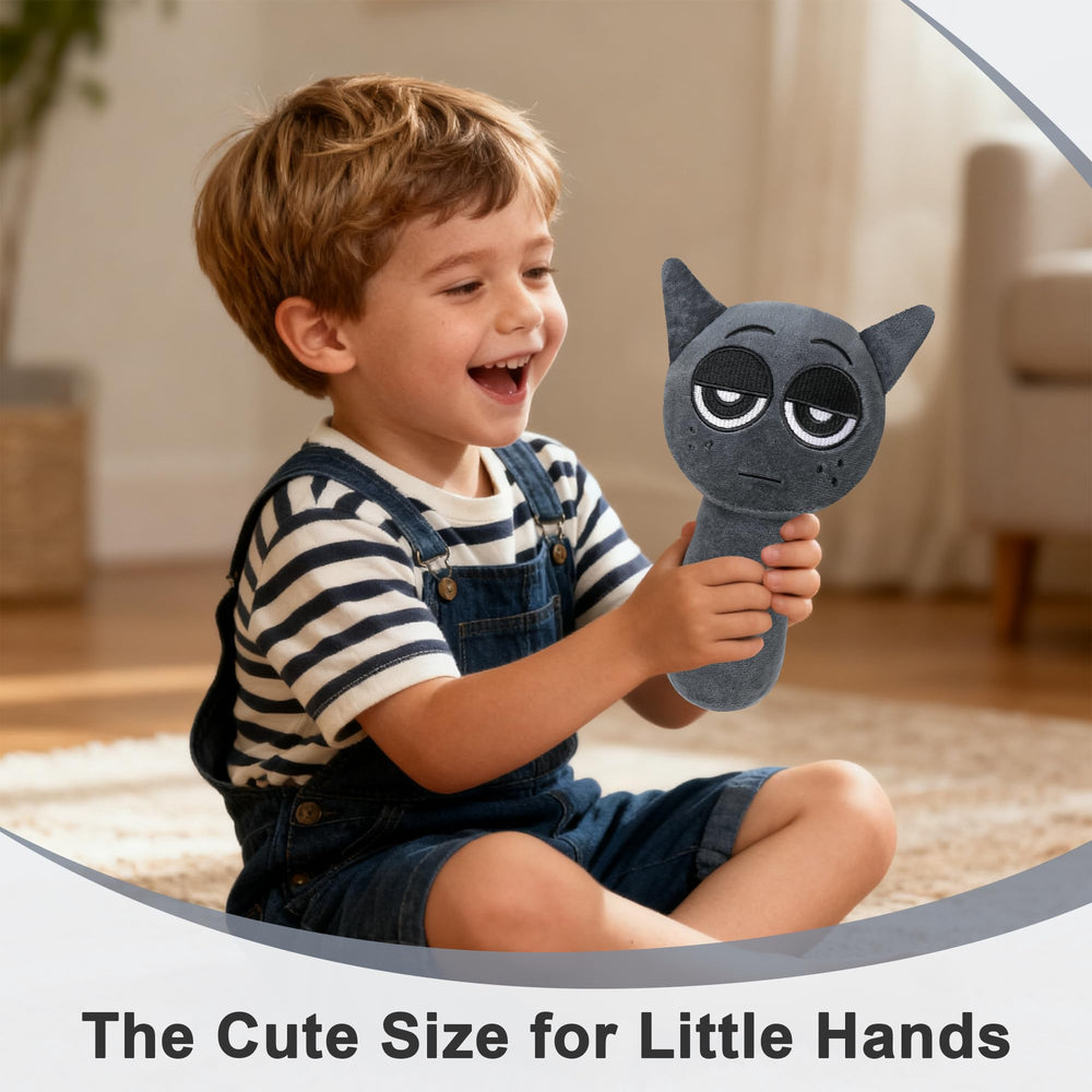 BESTVIVE plush figure gray collectible plush for fans and display