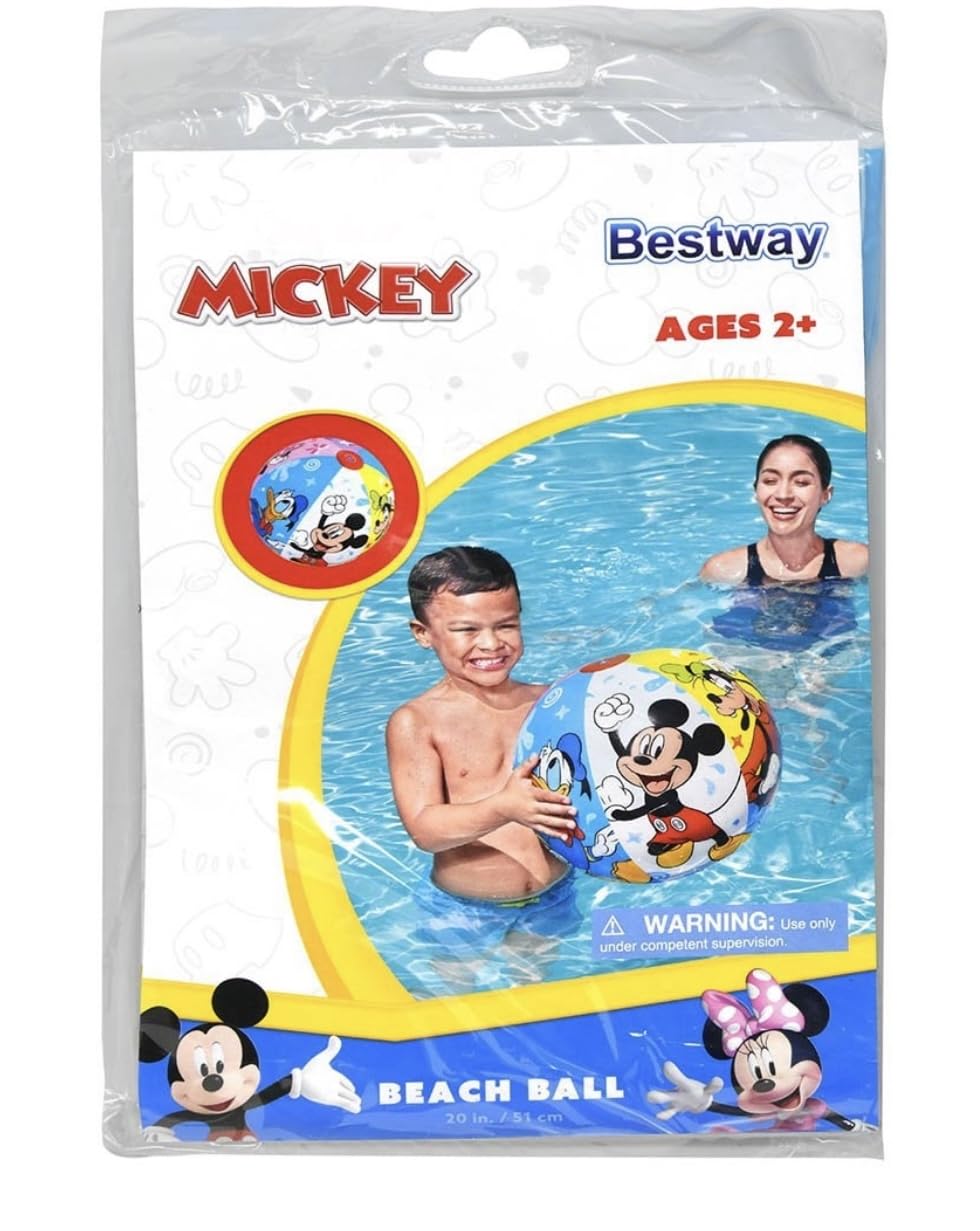 Bestway Disney Mickey bundle packaging featuring Mickey for easy outdoor play