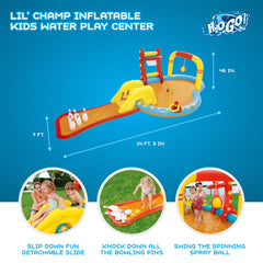 Bestway Lil Champ Play Center ring toss setup encourages coordination for group play