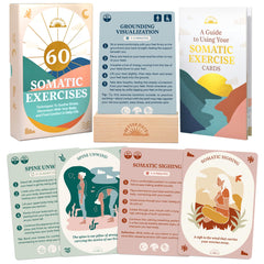 Better Days 60 somatic cards on a stand for quick grounding and encouragement.