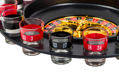 BETTERLINE 16-shot glasses set for rapid round rotations.