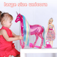 BETTINA Large unicorn for hugs and interactive storytelling
