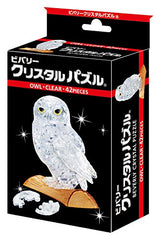 Beverly Crystal 3D Owl puzzle close-up emphasizes the transparent finish.