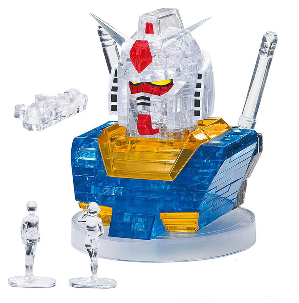 Beverly Crystal Puzzle Gundam center pole detail for stable display.