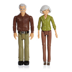 Beverly Hills Doll Collection grandpa figure with movable joints for dynamic play.