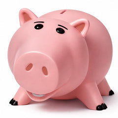 BewthU Hamm piggy bank pink front view, ideal for teaching kids to save.