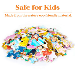 Bexido puzzles poster reference inside guides kids during puzzle assembly