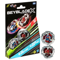 Beyblade BBX Tail Viper and Sword Dran ready for quick assembly and action.