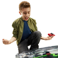 App-linked digital battles connect you with Beyblade X players.