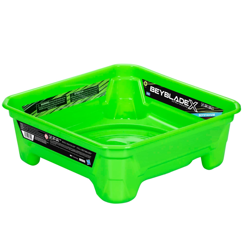 Beyblade X Beystadium Arena with X propulsion for faster battles.