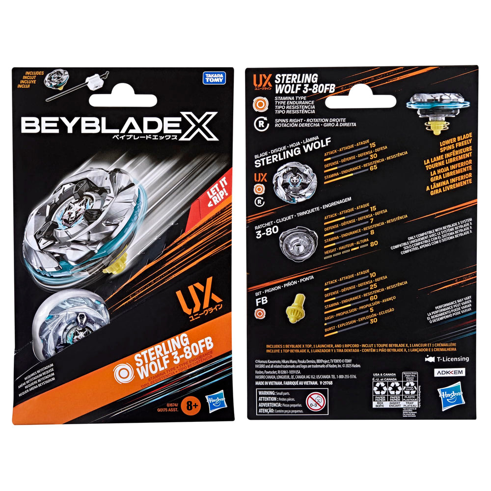 Beyblade X Beystadium setup with launcher and top for battles.