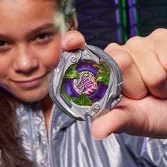 Beyblade X blade-ratchet-bit customization highlighting custom tops.
