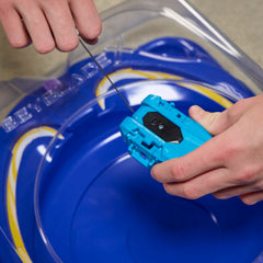 Dramatic extreme dash speed during a Beyblade X charge