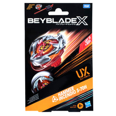 Beyblade X interchangeable blades enable versatile battles.