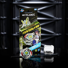 Beyblade X starter pack featuring fan-favorite tops for reconfigurable clashes.