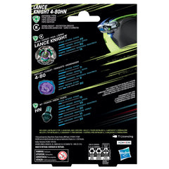 Beyblade X starter pack on display showing interchangeable parts and launch action