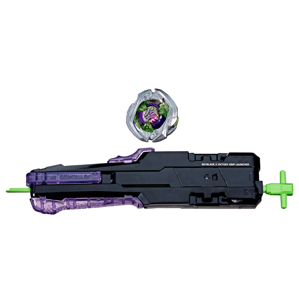 Beyblade X Victory Grip Starter Kit cover featuring a tournament-grade starter for quick battles.