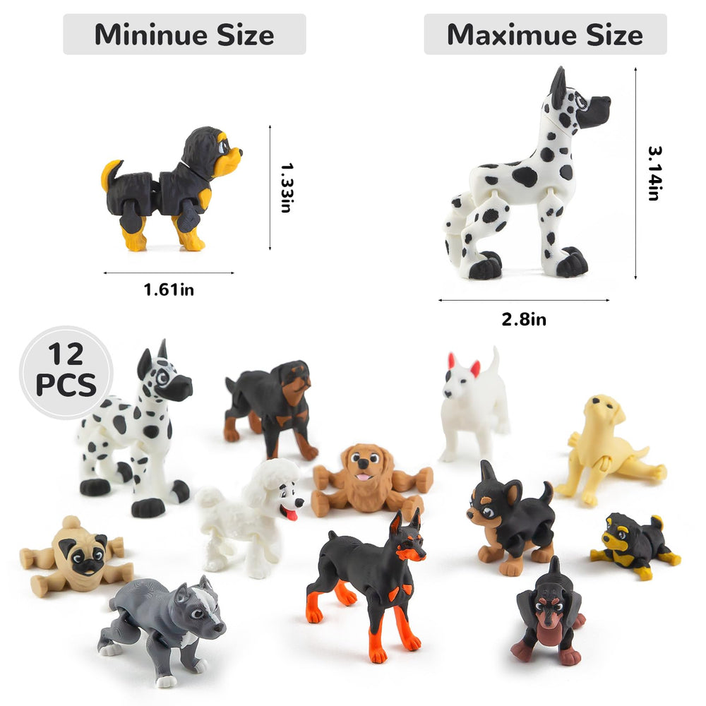 BEYONGME Doberman Pinscher figurine with poseable joints for dynamic scenes.
