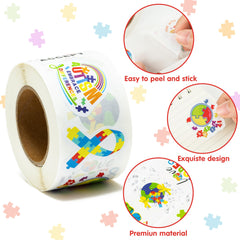 BeYumi autism roll stickers uplifting messages promote awareness on everyday items