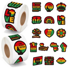 BeYumi Black History Month raised fist sticker design for classroom pride and durable decor.
