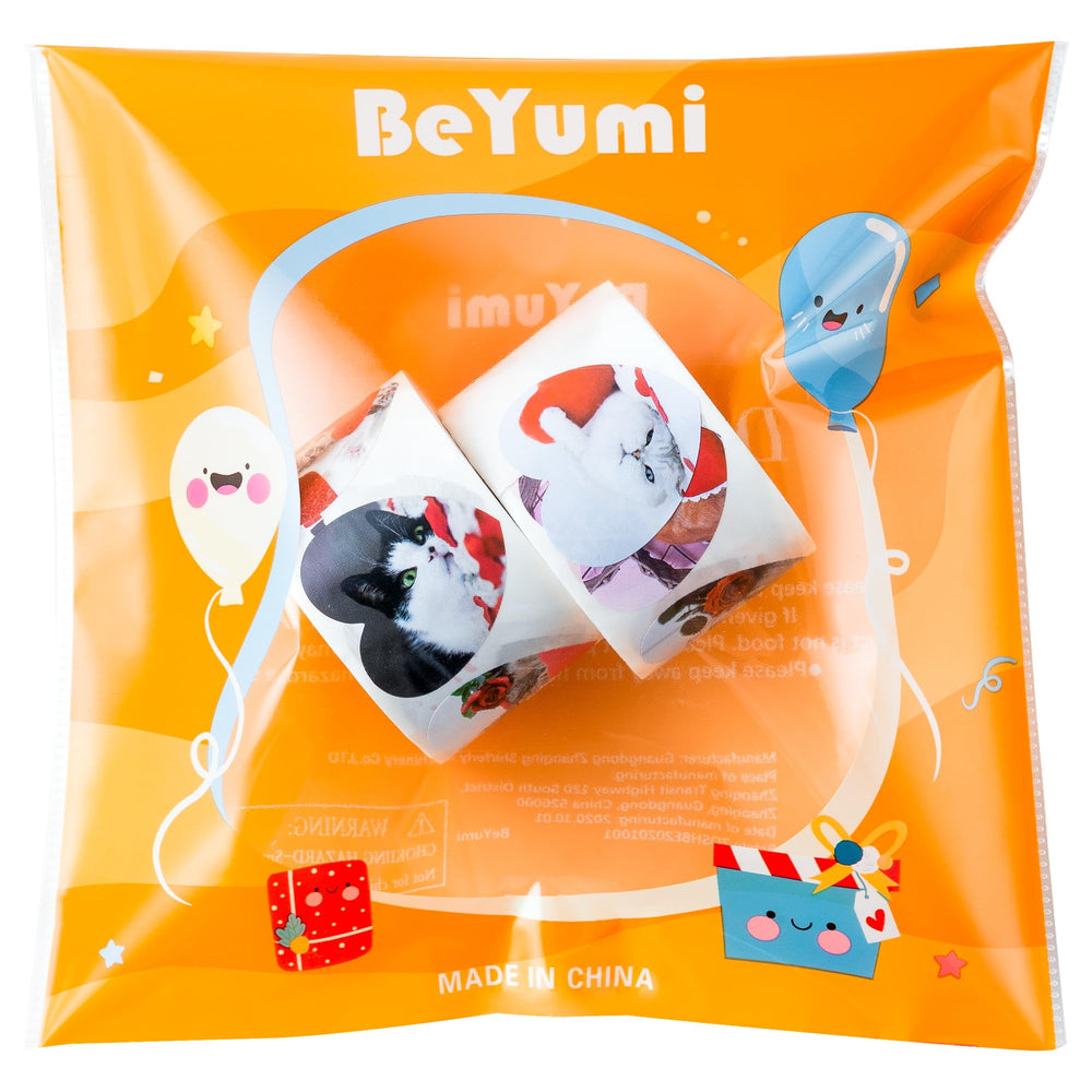 BeYumi cat stickers used for party gifts and decor