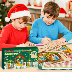 BeYumi finished Christmas ornaments become keepsakes for trees or displays.
