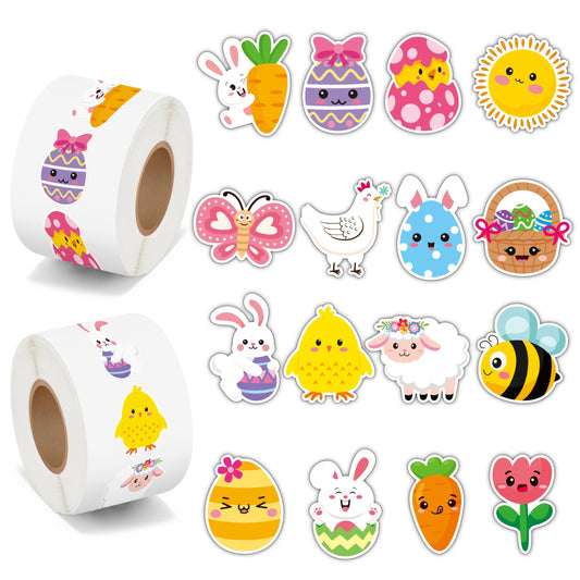 BeYumi Easter sticker rolls two rolls shown for easy party favors.