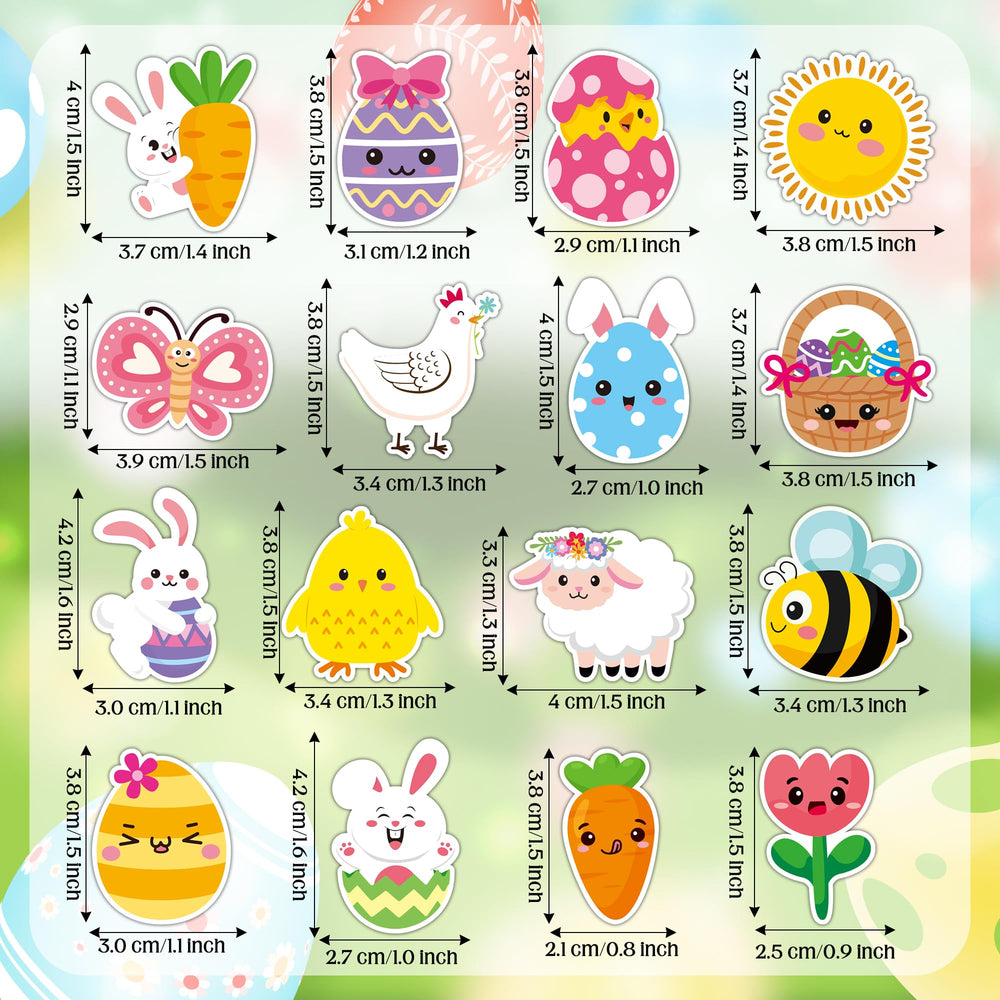 BeYumi bunny design Easter sticker closeup for classroom rewards ideas.