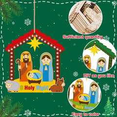 BeYumi gem stickers decorate the houses, adding sparkle for festive ornaments.