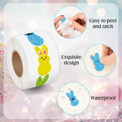 BeYumi glitter vinyl bunny decals withstand handling for festive decor